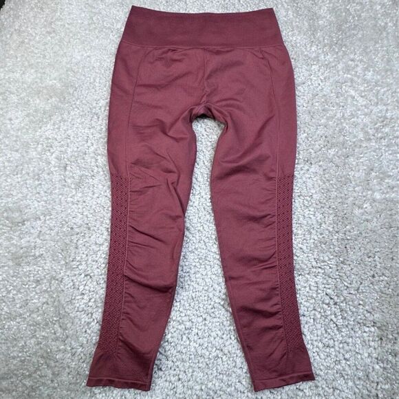 Fabletics Sync High Waisted Perforated Seamless 7/8 Legging Pink Mauve NEW - Picture 2 of 10